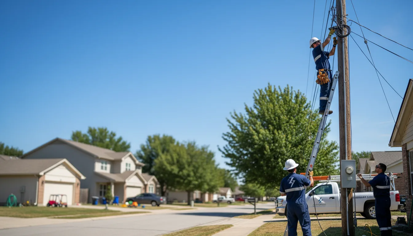 Residential electrician providing installation services in Alva, WY
